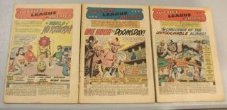 Justice League Of America 1 1960 1st App Despero Coverless,  11 & 15 1965 Reader