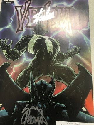 Venom 1 Cgc 9.  8 Ss Stan Lee 1:100 Signed By Ryan Stegman & Stan Lee