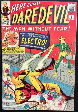 Daredevil Comic (marvel,  1964) 2 Silver Age