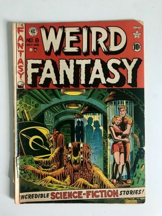 Weird Fantasy 8 Ec Comics 1951 Al Feldstein Cover Golden Age Pre - Code Horror