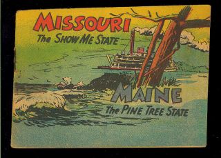 Missouri & Maine Nn Not In Guide Mini - Comic Food Giveaway Promo 1954 Vg - Fn