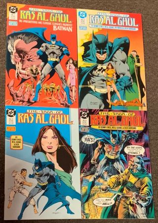 The Saga Of Ras Al Ghul 1,  2,  3,  4 1988 Dc Comics Batman O’neil Neal Adams Set