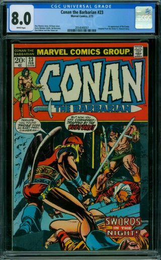 Conan The Barbarian 23 Cgc 8.  0 - White Pages