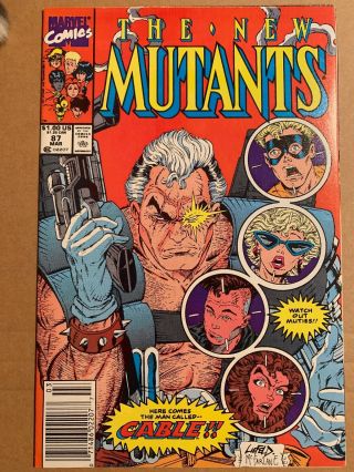 The Mutants 87 First Cable Awesome Looking (mar 1990,  Marvel)