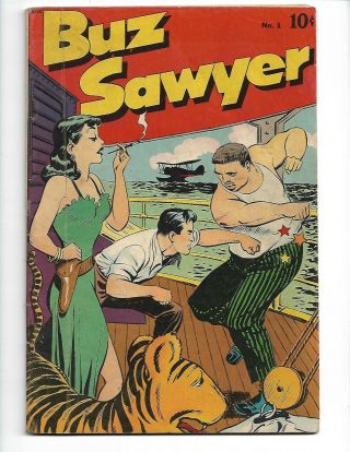 Buz Sawyer 1,  2 Vg,  Roy Crane Art,  King Features Comics 1948
