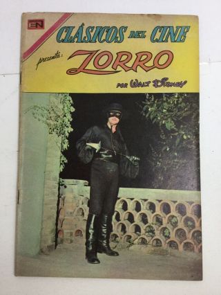 1969 Spanish Comics Clasicos Del Cine 204 El Zorro Editor Novaro Mexico EspaÑol