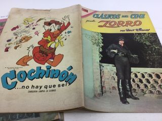 1969 SPANISH COMICS CLASICOS DEL CINE 204 EL ZORRO EDITOR NOVARO MEXICO ESPAÑOL 4