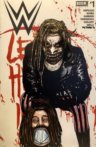 The Fiend Bray Wyatt Wwe 1 Sketch Cover Art By Victor Moreno Firefly Fun House