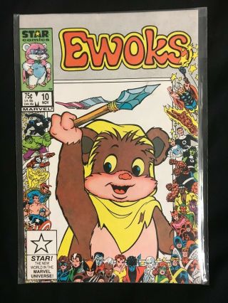 Ewoks 10 Star Comics Marvel Anniversary Border Low Print Run 1986