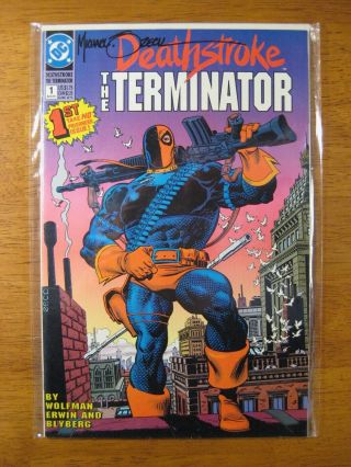 Wow Deathstroke: The Terminator 1 Signed By Mike Zeck
