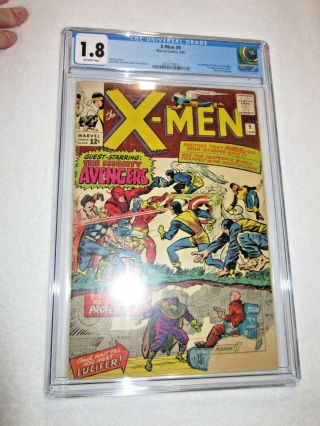 X - Men Marvel Comics 9 Cgc 1.  8 1965 First Appearance Of Lucifer