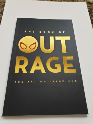 The Book of Outrage: The Art of Frank Cho 2019 sketch cover sketchook gold 4