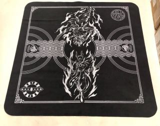 Battle Of The Gods 2 Player Cloth Playmat Black/white