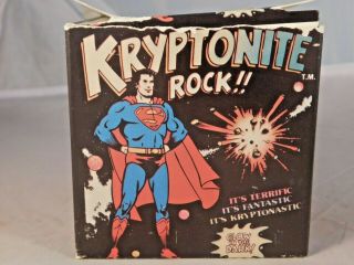Vintage 1977 Superman Kryptonite Glow In The Dark Rock