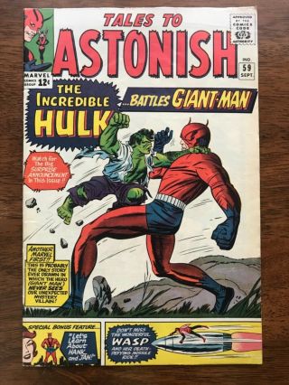 Tales To Astonish 59 Fn/vf 7.  0 Pristine White Cover Smooth Bright