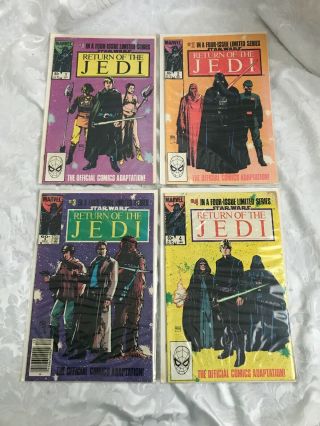 Marvel Comics Star Wars Return Of The Jedi Issues 1 - 4 Complete Series 1983