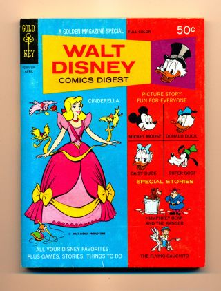 Walt Disney Comics Digest 10 (gold Key) Vf8.  0
