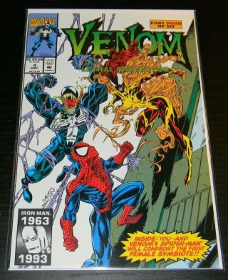 Venom Lethal Protector 4 (1993) Marvel Comics 1st Appearance Of Scream - Vf/nm