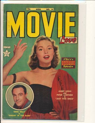 Movie Love 14 - Janet Leigh & Gene Kelly Photo Cover Vg Cond.