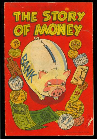 Story Of Money Nn Not In Guide Louis F.  Dow Co.  Giveaway Comic 1953 Gd - Vg