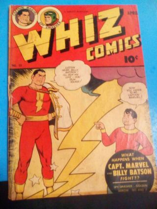 Whiz Comics 53 1944 Shazam And Billy Batson Cover Only One On Ebay