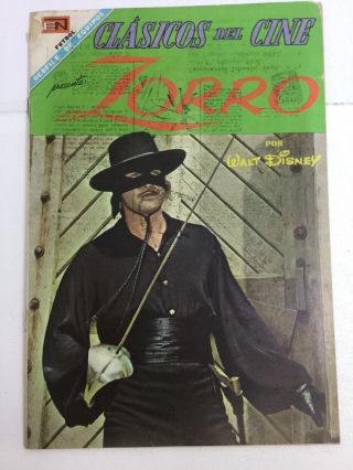 1968 Spanish Comics Clasicos Del Cine 179 El Zorro Editor Novaro Mexico EspaÑol