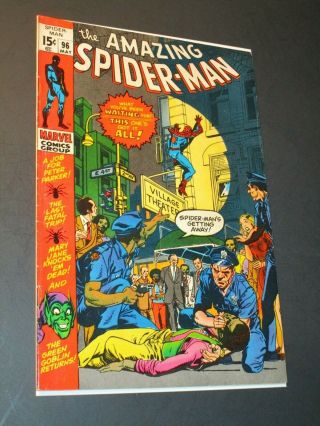 Spider - Man 96 Green Goblin Non - Comic Code Approved Drug Use Grade