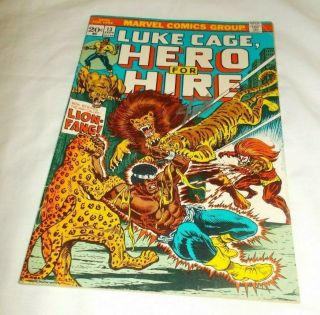 Luke Cage,  Hero For Hire 13 Stan Lee Signed 1973 Iron Fist Power Man
