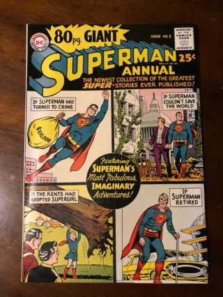 Dc 80 Page Giant 1 Superman Annual Awesome Very Vf,  8.  5