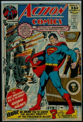 Dc Comics Action Comics 405 Superman Aquaman Vigilante Vfn - 7.  5