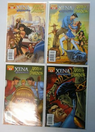 Xena Vs.  Army Of Darkness What Again,  Set: 1 - 4,  8.  0/vf (2008)