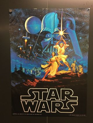 Star Wars " Hildebrandt " Poster - 1977 - 20 " X 28 " Vf