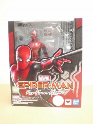 Bandai S.  H.  Figuarts Spider - Man Upgraded Suit Far From Home Action Figure Sh Shf