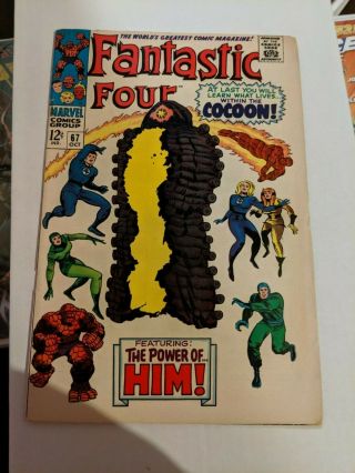 Fantastic Four 67 Key Issue Comic Mid Grade (sep 1967,  Marvel)
