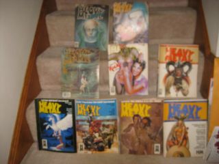 9 Issues Of Heavy Metal 1980 & 1983 In Good