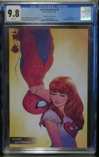 Love Romances 1 Cgc 9.  8 Dauterman Spider - Man Mary Jane Variant