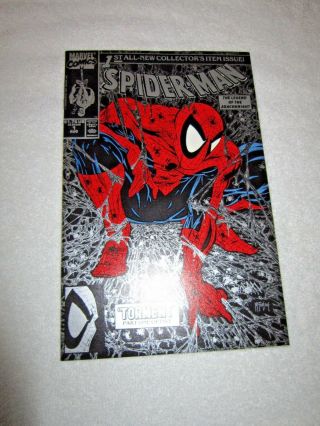 1990 Marvel Spider - Man 1 Torment Todd Mcfarlane Silver Edition Vf/nm
