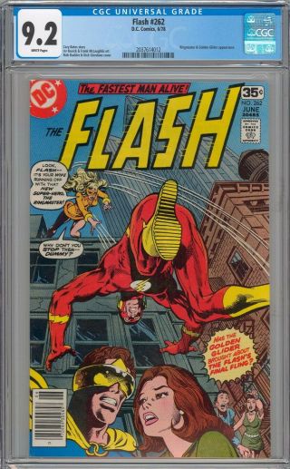 The Flash 262 Cgc 9.  2 Nm - Ringmaster & Golden Glider Appearance White Pages