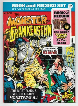 Marvel Comics The Monster Of Frankenstein Book & Record Set First Printing