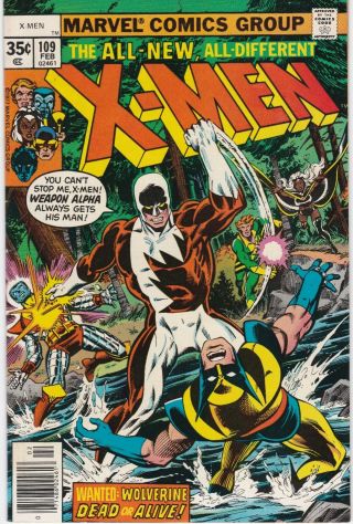 X - Men 109 1977 Bronze Age Marvel Comic 1st Vindicator