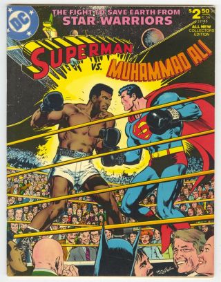 Dc Comic Superman Vs Muhammad Ali Treasury Edition V7 C56 Vf - 7.  5