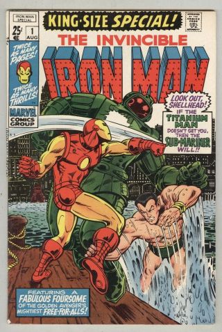 Iron Man King Size Special 1 August 1970 Vg,