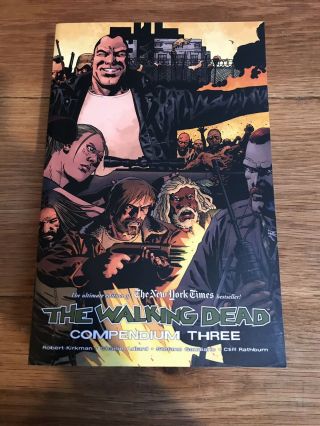 The Walking Dead Compendium 3 Paperback.  Barnes And Noble Variant Cover.  Kirkman