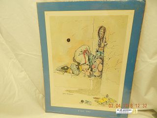 Gary Patterson Print - Racquetball: " Try " - Vintage 1986 - Shrink Wrapped -