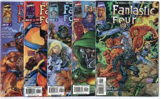 Fantastic Four 1 - 13 Complete Set avg.  NM 9.  4 Marvel 1996 2