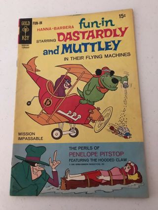 Hanna Barbera Fun - In.  Dastardly And Muttley Gold Key 1.  February 1970