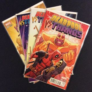 Deadpool Vs Thanos 1 - 4 Comic Books Full Series Marvel 2015 Nm All Variants