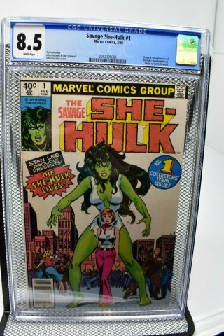 Savage She - Hulk 1 Cgc 8.  5 Marvel Comics 1980 1st Appearance & Origin Stan Lee