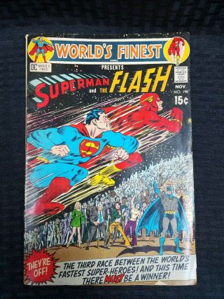 1970 World ' s Finest Comics 198 Race to Save the Universe FN ConditionNO RESERVE 2