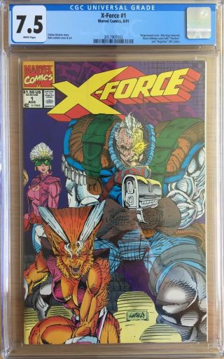 X - Force 1 Cgc 7.  5.  Includes Shatterstar Card.
